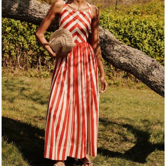 TUCKERNUCK Red Rouge Stripe Laina Dress NWT Size XXL - Picture 5 of 9